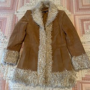 Penny Lane Leather Coat & Black Sabbath/Stillwater Back Stage Pass